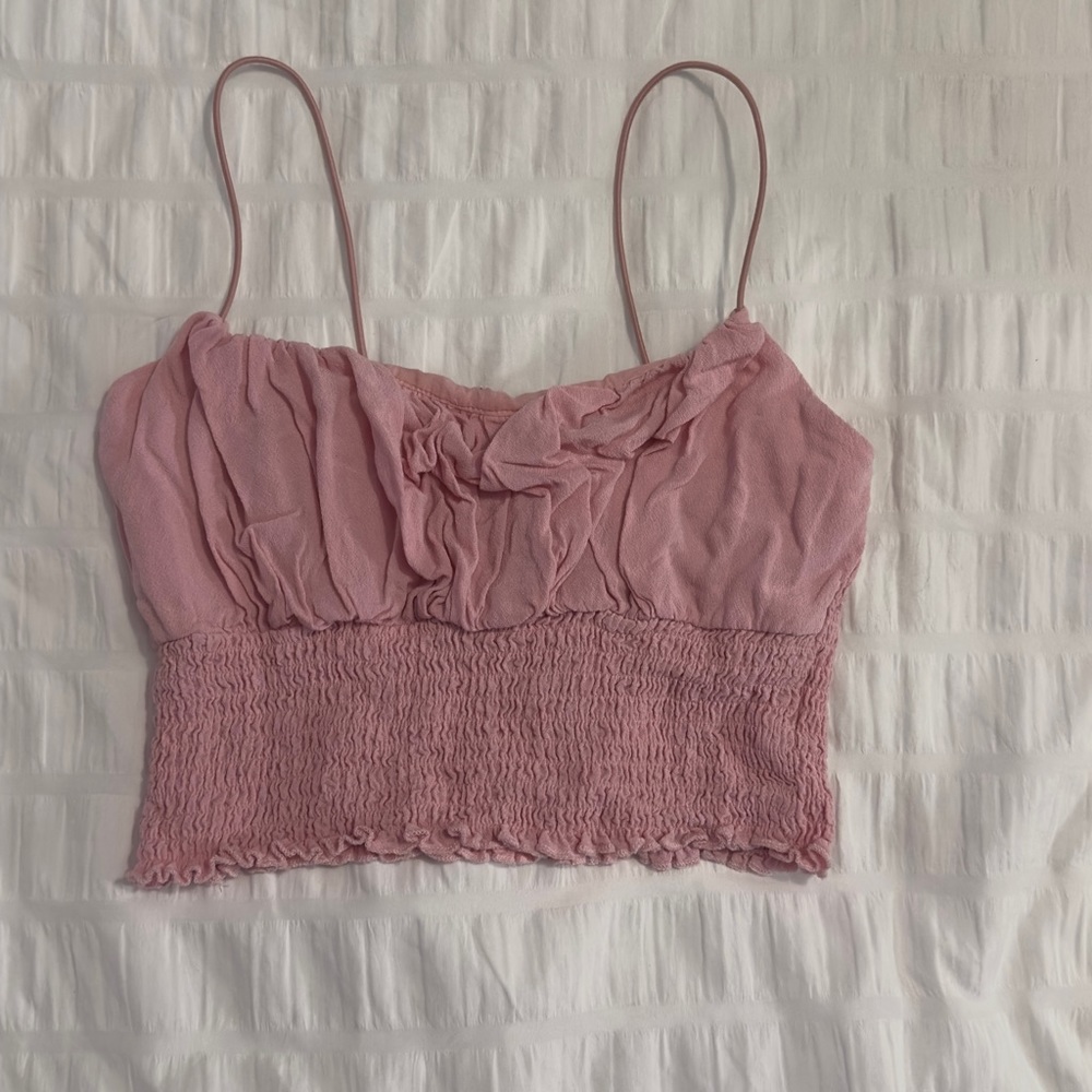 LA Hearts Frilly Puff Tank